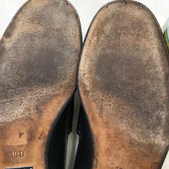 NOT FOR SALE Gucci 10D Black loafers w/silver horse bite 10D like New main image 13